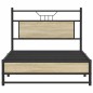 vidaXL Bettgestell ohne Matratze Sonoma-Eiche 100x190 cm Holzwerkstoff vidaXL Bettgestell ohne Matratze Sonoma-Eiche 100x190 cm Holzwerkstoff