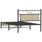 vidaXL Bettgestell ohne Matratze Sonoma-Eiche 100x190 cm Holzwerkstoff vidaXL Bettgestell ohne Matratze Sonoma-Eiche 100x190 cm Holzwerkstoff