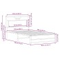 vidaXL Bettgestell ohne Matratze Sonoma-Eiche 100x190 cm Holzwerkstoff vidaXL Bettgestell ohne Matratze Sonoma-Eiche 100x190 cm Holzwerkstoff