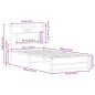 vidaXL Bettgestell ohne Matratze Sonoma-Eiche 90x190 cm Holzwerkstoff vidaXL Bettgestell ohne Matratze Sonoma-Eiche 90x190 cm Holzwerkstoff