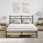 vidaXL Bettgestell ohne Matratze Sonoma-Eiche 137x190 cm Holzwerkstoff vidaXL Bettgestell ohne Matratze Sonoma-Eiche 137x190 cm Holzwerkstoff