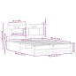 vidaXL Bettgestell ohne Matratze Sonoma-Eiche 137x190 cm Holzwerkstoff vidaXL Bettgestell ohne Matratze Sonoma-Eiche 137x190 cm Holzwerkstoff