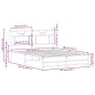 vidaXL Bettgestell ohne Matratze Sonoma-Eiche 140x200 cm Holzwerkstoff vidaXL Bettgestell ohne Matratze Sonoma-Eiche 140x200 cm Holzwerkstoff