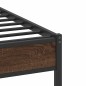 vidaXL Bettgestell ohne Matratze Braun Eiche 80x200 cm Holzwerkstoff vidaXL Bettgestell ohne Matratze Braun Eiche 80x200 cm Holzwerkstoff