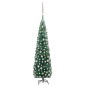 Künstlicher Weihnachtsbaum Schlank mit LEDs & Kugeln Grün 240cm Künstlicher Weihnachtsbaum Schlank mit LEDs & Kugeln Grün 240cm