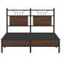 vidaXL Bettgestell ohne Matratze Braun Eiche 120x200 cm Holzwerkstoff vidaXL Bettgestell ohne Matratze Braun Eiche 120x200 cm Holzwerkstoff