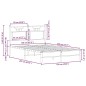 vidaXL Bettgestell ohne Matratze Braun Eiche 120x200 cm Holzwerkstoff vidaXL Bettgestell ohne Matratze Braun Eiche 120x200 cm Holzwerkstoff