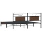 vidaXL Bettgestell ohne Matratze Braun Eiche 160x200 cm Holzwerkstoff vidaXL Bettgestell ohne Matratze Braun Eiche 160x200 cm Holzwerkstoff
