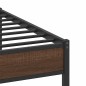vidaXL Bettgestell ohne Matratze Braun Eiche 160x200 cm Holzwerkstoff vidaXL Bettgestell ohne Matratze Braun Eiche 160x200 cm Holzwerkstoff