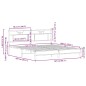 vidaXL Bettgestell ohne Matratze Braun Eiche 160x200 cm Holzwerkstoff vidaXL Bettgestell ohne Matratze Braun Eiche 160x200 cm Holzwerkstoff