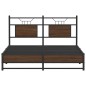 vidaXL Bettgestell ohne Matratze Braun Eiche 137x190 cm Holzwerkstoff vidaXL Bettgestell ohne Matratze Braun Eiche 137x190 cm Holzwerkstoff