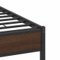 vidaXL Bettgestell ohne Matratze Braun Eiche 137x190 cm Holzwerkstoff vidaXL Bettgestell ohne Matratze Braun Eiche 137x190 cm Holzwerkstoff