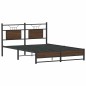 vidaXL Bettgestell ohne Matratze Braun Eiche 140x200 cm Holzwerkstoff vidaXL Bettgestell ohne Matratze Braun Eiche 140x200 cm Holzwerkstoff