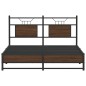 vidaXL Bettgestell ohne Matratze Braun Eiche 140x200 cm Holzwerkstoff vidaXL Bettgestell ohne Matratze Braun Eiche 140x200 cm Holzwerkstoff