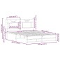 vidaXL Bettgestell ohne Matratze Braun Eiche 140x200 cm Holzwerkstoff vidaXL Bettgestell ohne Matratze Braun Eiche 140x200 cm Holzwerkstoff