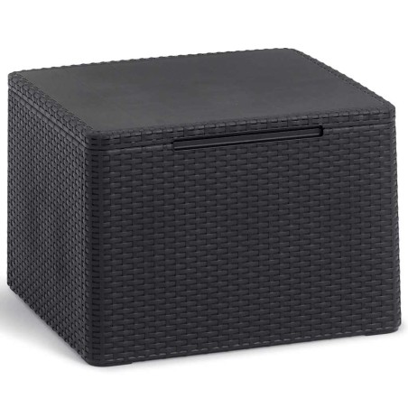 Keter Gartentisch/ Gartenbox mit Stauraum Claire Graphitgrau