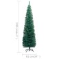 Künstlicher Weihnachtsbaum Schlank mit LEDs & Kugeln Grün 240cm Künstlicher Weihnachtsbaum Schlank mit LEDs & Kugeln Grün 240cm