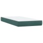 vidaXL Boxspringbett mit Matratze Dunkelgrün 90x220 cm Samt vidaXL Boxspringbett mit Matratze Dunkelgrün 90x220 cm Samt