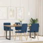 vidaXL Esszimmerstühle 4 Stk. Blau Stoff vidaXL Esszimmerstühle 4 Stk. Blau Stoff