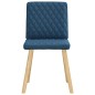 vidaXL Esszimmerstühle 4 Stk. Blau Stoff vidaXL Esszimmerstühle 4 Stk. Blau Stoff