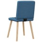 vidaXL Esszimmerstühle 4 Stk. Blau Stoff vidaXL Esszimmerstühle 4 Stk. Blau Stoff