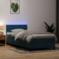 vidaXL Boxspringbett mit Matratze Dunkelblau 80x210 cm Samt vidaXL Boxspringbett mit Matratze Dunkelblau 80x210 cm Samt