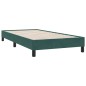 vidaXL Boxspringbett mit Matratze Dunkelgrün 90x210 cm Samt vidaXL Boxspringbett mit Matratze Dunkelgrün 90x210 cm Samt