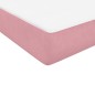 vidaXL Boxspringbett mit Matratze Rosa 90x210 cm Samt vidaXL Boxspringbett mit Matratze Rosa 90x210 cm Samt