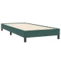 vidaXL Boxspringbett mit Matratze Dunkelgrün 80x220 cm Samt vidaXL Boxspringbett mit Matratze Dunkelgrün 80x220 cm Samt