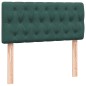 vidaXL Boxspringbett mit Matratze Dunkelgrün 80x220 cm Samt vidaXL Boxspringbett mit Matratze Dunkelgrün 80x220 cm Samt