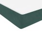 vidaXL Boxspringbett mit Matratze Dunkelgrün 80x220 cm Samt vidaXL Boxspringbett mit Matratze Dunkelgrün 80x220 cm Samt