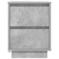 vidaXL Nachttisch mit LED-Leuchten Betongrau 38x34x50 cm vidaXL Nachttisch mit LED-Leuchten Betongrau 38x34x50 cm