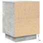 vidaXL Nachttisch mit LED-Leuchten Betongrau 38x34x50 cm vidaXL Nachttisch mit LED-Leuchten Betongrau 38x34x50 cm