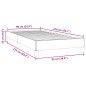 vidaXL Boxspringbett ohne Matratze Schwarz 90x210 cm Samt vidaXL Boxspringbett ohne Matratze Schwarz 90x210 cm Samt