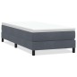 vidaXL Boxspringbett ohne Matratze Dunkelgrau 80x210 cm Samt vidaXL Boxspringbett ohne Matratze Dunkelgrau 80x210 cm Samt