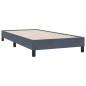 vidaXL Boxspringbett ohne Matratze Dunkelgrau 80x210 cm Samt vidaXL Boxspringbett ohne Matratze Dunkelgrau 80x210 cm Samt