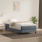 vidaXL Boxspringbett ohne Matratze Dunkelgrau 80x210 cm Samt vidaXL Boxspringbett ohne Matratze Dunkelgrau 80x210 cm Samt
