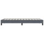 vidaXL Boxspringbett ohne Matratze Dunkelgrau 80x210 cm Samt vidaXL Boxspringbett ohne Matratze Dunkelgrau 80x210 cm Samt