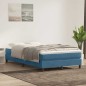vidaXL Boxspringbett ohne Matratze Dunkelblau 120x210 cm Samt vidaXL Boxspringbett ohne Matratze Dunkelblau 120x210 cm Samt
