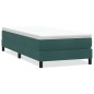 vidaXL Boxspringbett ohne Matratze Dunkelgrün 100x210 cm Samt vidaXL Boxspringbett ohne Matratze Dunkelgrün 100x210 cm Samt