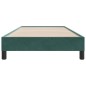 vidaXL Boxspringbett ohne Matratze Dunkelgrün 100x210 cm Samt vidaXL Boxspringbett ohne Matratze Dunkelgrün 100x210 cm Samt
