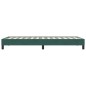 vidaXL Boxspringbett ohne Matratze Dunkelgrün 100x210 cm Samt vidaXL Boxspringbett ohne Matratze Dunkelgrün 100x210 cm Samt