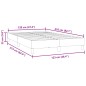 vidaXL Boxspringbett ohne Matratze Schwarz 120x210 cm Samt vidaXL Boxspringbett ohne Matratze Schwarz 120x210 cm Samt