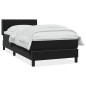 vidaXL Boxspringbett mit Matratze Schwarz 80x220 cm Samt vidaXL Boxspringbett mit Matratze Schwarz 80x220 cm Samt