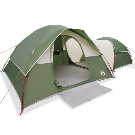 vidaXL Campingzelt 5 Personen Grün Wasserdicht