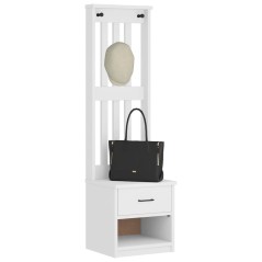 vidaXL Garderobenständer SANDENS Weiß 45x40x159,5 cm Massivholz Kiefer