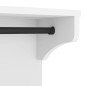 vidaXL Wandgarderobe SANDNES Weiß 87x30x42 cm Massivholz Kiefer vidaXL Wandgarderobe SANDNES Weiß 87x30x42 cm Massivholz Kiefer