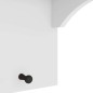 vidaXL Wandgarderobe SANDNES Weiß 87x30x42 cm Massivholz Kiefer vidaXL Wandgarderobe SANDNES Weiß 87x30x42 cm Massivholz Kiefer