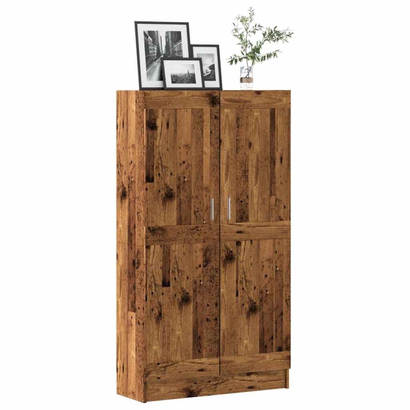 vidaXL Bücherschrank Altholz-Optik 82,5x30,5x150 cm Holzwerkstoff vidaXL Bücherschrank Altholz-Optik 82,5x30,5x150 cm Holzwerkstoff