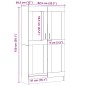 vidaXL Bücherschrank Altholz-Optik 82,5x30,5x150 cm Holzwerkstoff vidaXL Bücherschrank Altholz-Optik 82,5x30,5x150 cm Holzwerkstoff